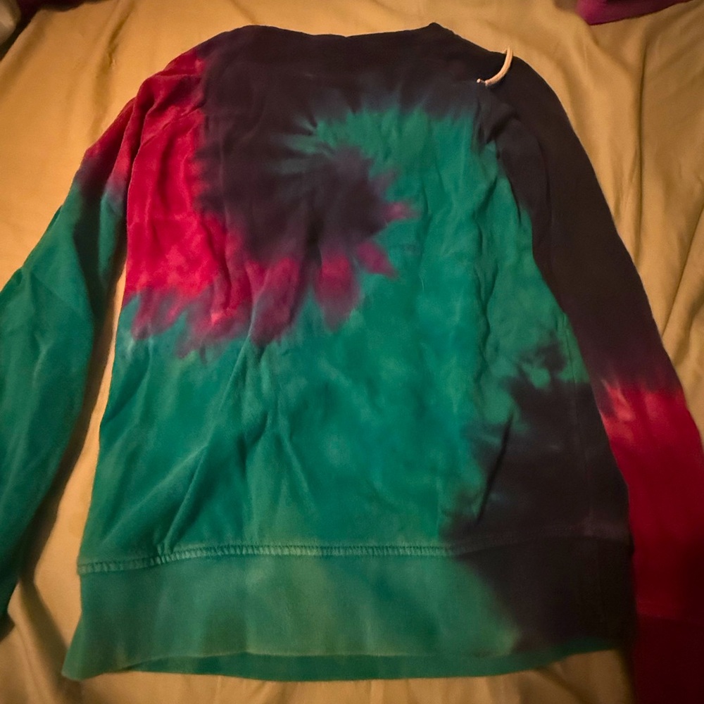 Zine Clothing Tie-Dye Sweatshirt - Red, Blue, Green